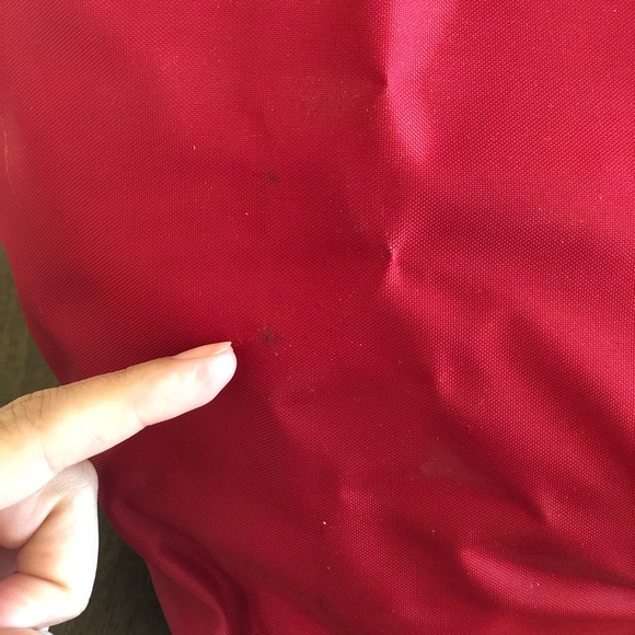 Longchamp Small Le pliage Red shoulder Tote - Picture 4 of 8